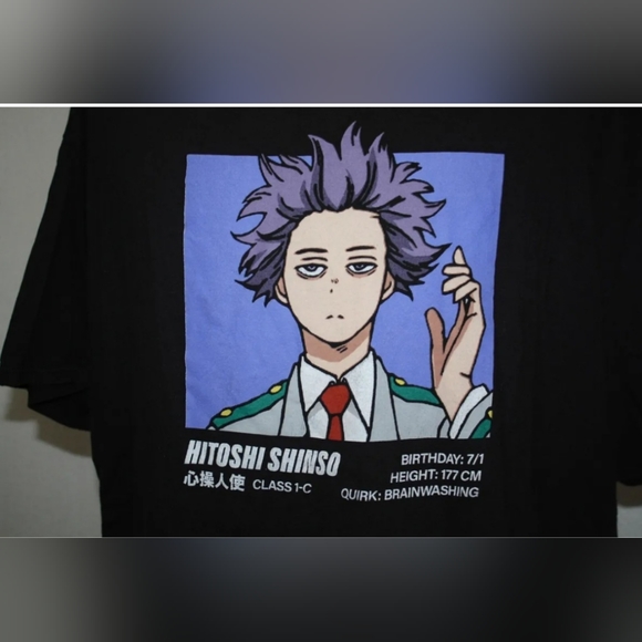 Unisex My Hero Academia Hitoshi T-Shirt. Size Medium. - Picture 1 of 3